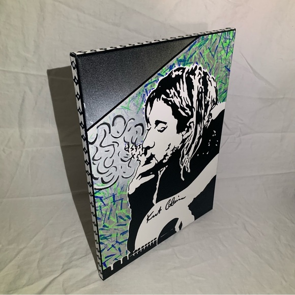 Original Kurt Cobain painting - Picture 2 of 2